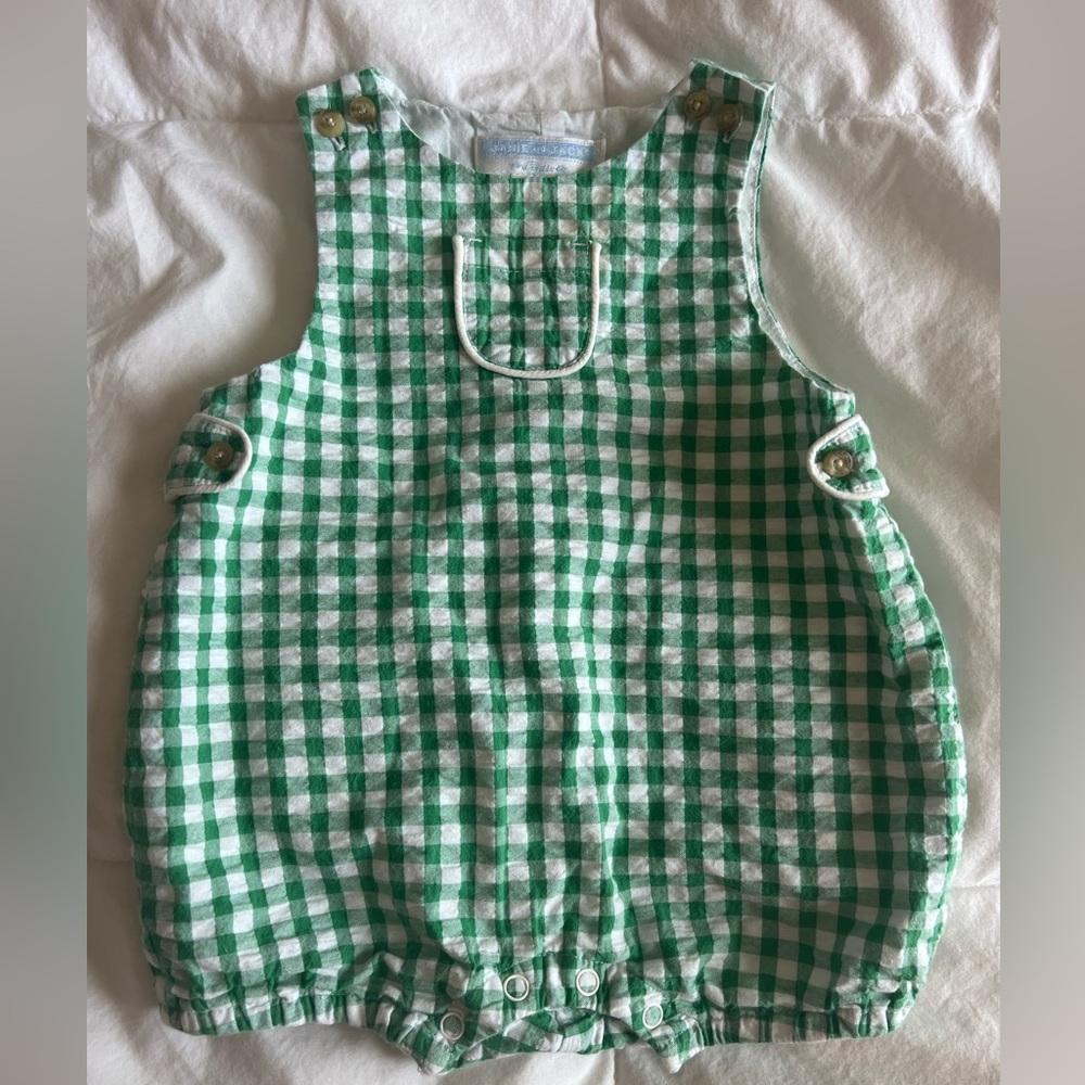 Janie and Jack gingham romper